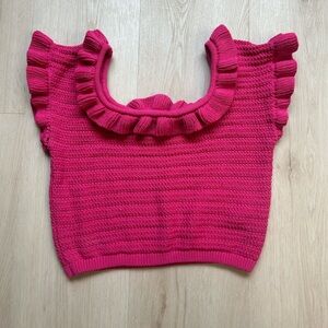 Women HM Cropped Sweater Tank L